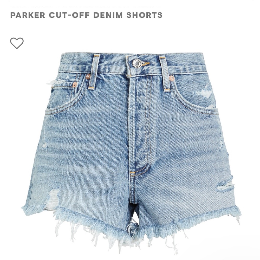 AGOLDE DENIM SHORTS SIZE 26